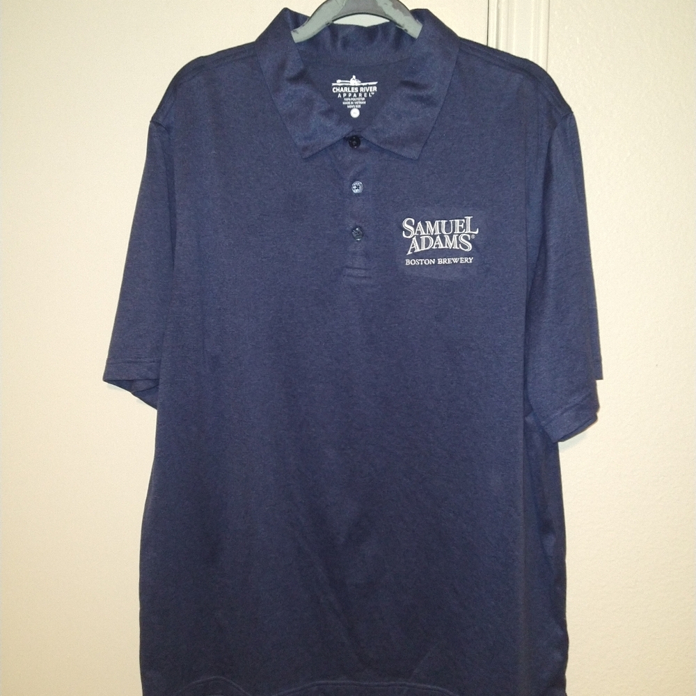 Charles River Apparel Blue Short Sleeve Polo Shirt Men's sz XL